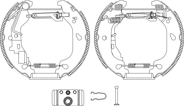 Textar 84054401 - Set saboti frana parts5.com