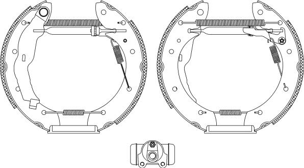 Textar 84050000 - Set saboti frana parts5.com