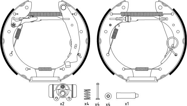 Textar 84052900 - Σετ σιαγόνων φρένων parts5.com