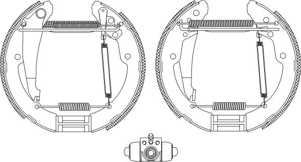 Textar 84052401 - Set saboti frana parts5.com