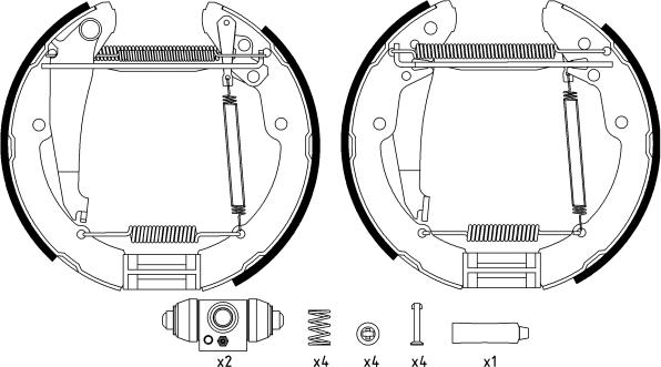 Textar 84052402 - Komplet kočionih papuča parts5.com