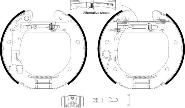 Textar 84060900 - Juego de zapatas de frenos parts5.com