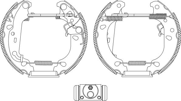 Textar 84060000 - Set saboti frana parts5.com