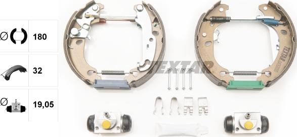 Textar 84060000 - Set saboti frana parts5.com