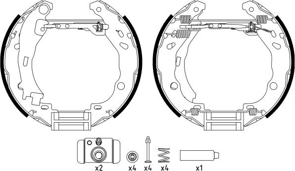 Textar 84061602 - Juego de zapatas de frenos parts5.com