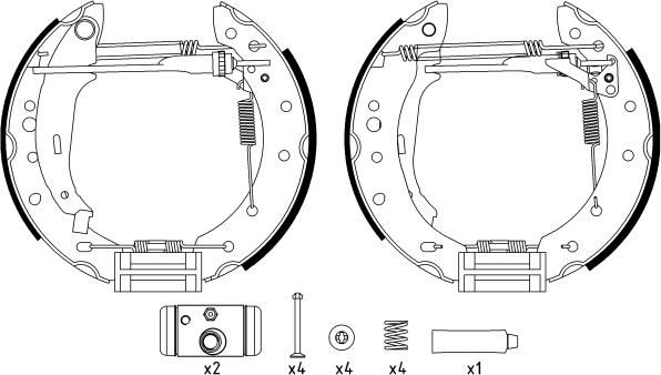 Textar 84061801 - Brake Shoe Set parts5.com