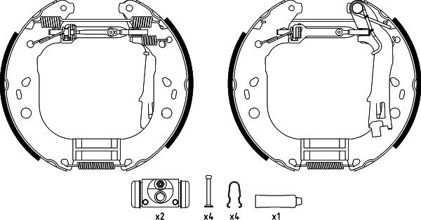 Textar 84067600 - Set saboti frana parts5.com