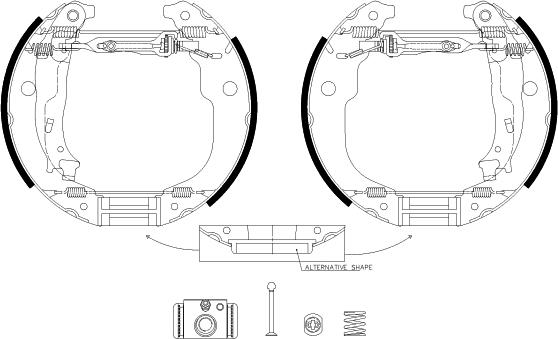 Textar 84067202 - Juego de zapatas de frenos parts5.com