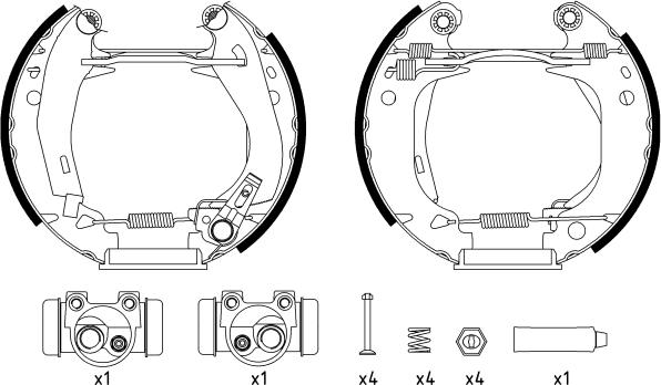 Textar 84038204 - Sada brzdových čeľustí parts5.com