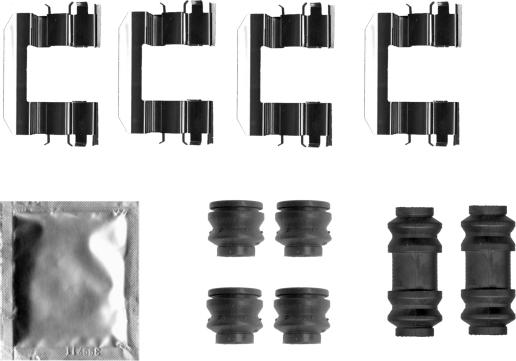 Textar 82542400 - Set accesorii, placute frana parts5.com