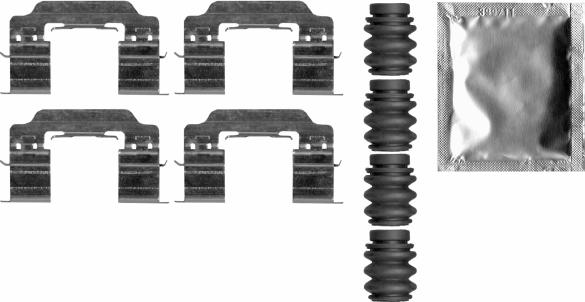 Textar 82547300 - Set accesorii, placute frana parts5.com