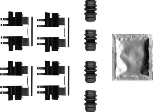 Textar 82550800 - Set accesorii, placute frana parts5.com