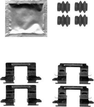 Textar 82514600 - Set accesorii, placute frana parts5.com