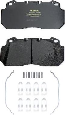 Textar 2909009 - Sada brzdových platničiek kotúčovej brzdy parts5.com