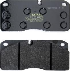 Textar 2906705 - Sada brzdových platničiek kotúčovej brzdy parts5.com