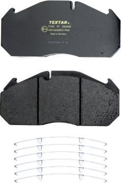 Textar 2903009 - Brake Pad Set, disc brake parts5.com