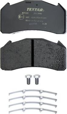 Textar 2913606 - Brake Pad Set, disc brake parts5.com