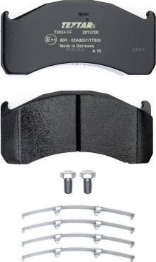 Textar 2913706 - Brake Pad Set, disc brake parts5.com