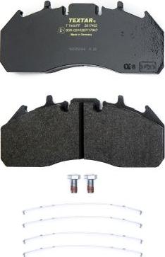 Textar 2917402 - Brake Pad Set, disc brake parts5.com