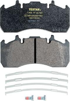 Textar 2917301 - Brake Pad Set, disc brake parts5.com