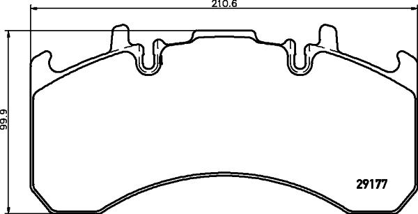 Textar 2917701 - Sada brzdových destiček, kotoučová brzda parts5.com