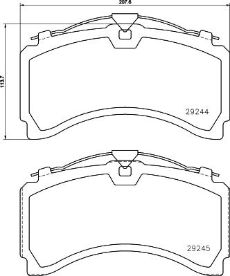 Textar 2924401 - Jarrupala, levyjarru parts5.com