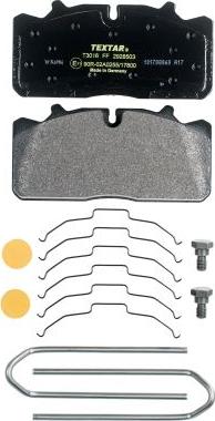 Textar 2928503 - Set placute frana,frana disc parts5.com