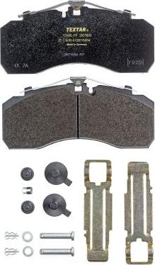 Textar 2927802 - Sada brzdových destiček, kotoučová brzda parts5.com