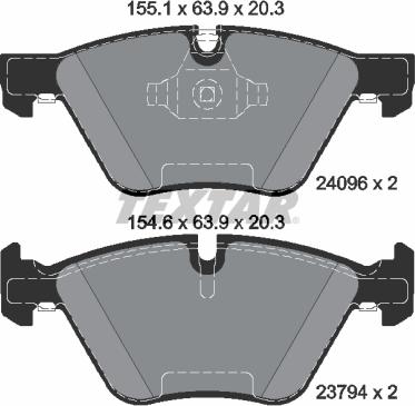 Textar 2409681 - Set placute frana,frana disc parts5.com