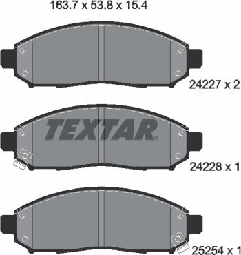 Textar 2422704 - - - parts5.com