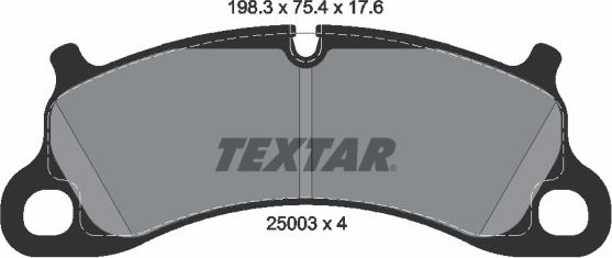 Textar 2500301 - Set placute frana,frana disc parts5.com