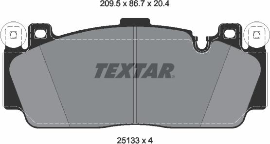 Textar 2513301 - Set placute frana,frana disc parts5.com