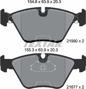 Textar 2199003 - Set placute frana,frana disc parts5.com