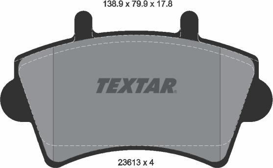 Textar 2361301 - Set placute frana,frana disc parts5.com