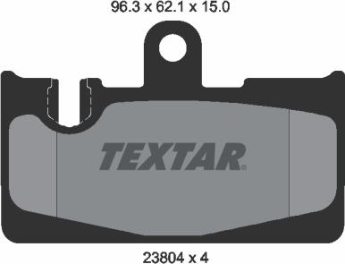 Textar 2380401 - Set placute frana,frana disc parts5.com