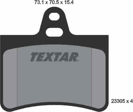 Textar 2330501 - Set placute frana,frana disc parts5.com