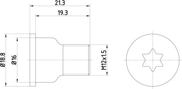 Textar TPM0005 - Vijak, kočni disk parts5.com