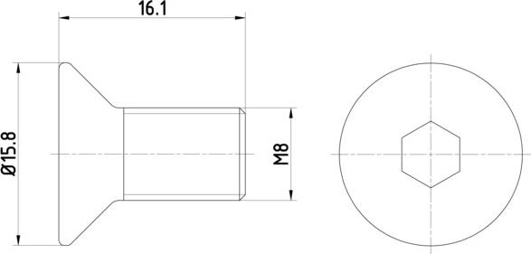 Textar TPM0006 - Śruba, tarcza hamulcowa parts5.com