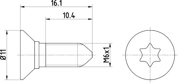 Textar TPM0008 - Surub, disc frana parts5.com