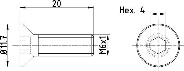 Textar TPM0015 - Śruba, tarcza hamulcowa parts5.com