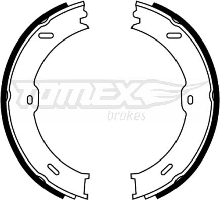 TOMEX brakes TX 22-13 - Juego de zapatas de frenos parts5.com