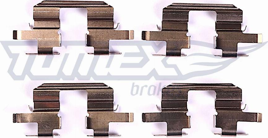 TOMEX brakes TX 44-67 - Комплект принадлежности, дискови накладки parts5.com