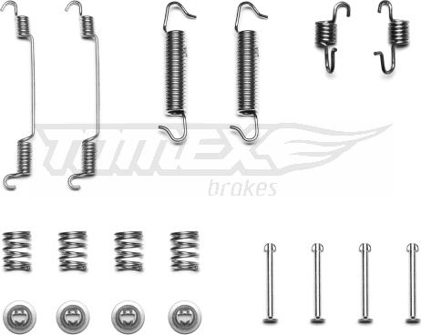 TOMEX brakes TX 40-47 - Kompletni pribor, zavorna celjust parts5.com