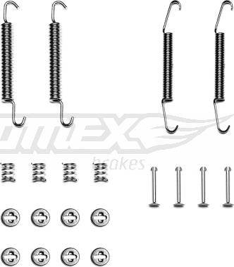 TOMEX brakes TX 40-06 - Sada příslušenství, brzdové čelisti parts5.com