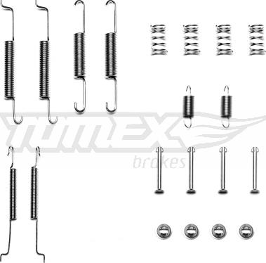 TOMEX brakes TX 40-01 - Komplet pribora, kočne papuče parts5.com