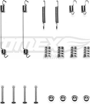 TOMEX brakes TX 40-08 - Juego de accesorios, zapatas de freno parts5.com