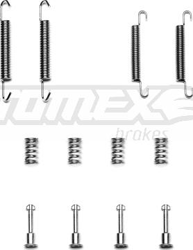 TOMEX brakes TX 40-02 - Kompletni pribor, zavorna celjust parts5.com