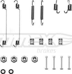 TOMEX brakes TX 40-14 - Σετ βοηθ. εξαρτημάτων, σιαγόνες φρένου parts5.com