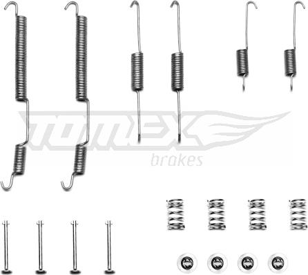 TOMEX brakes TX 40-29 - Aksesuar seti, Fren pabucu parts5.com