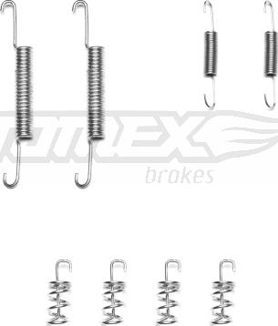 TOMEX brakes TX 40-28 - Accessory Kit, brake shoes parts5.com